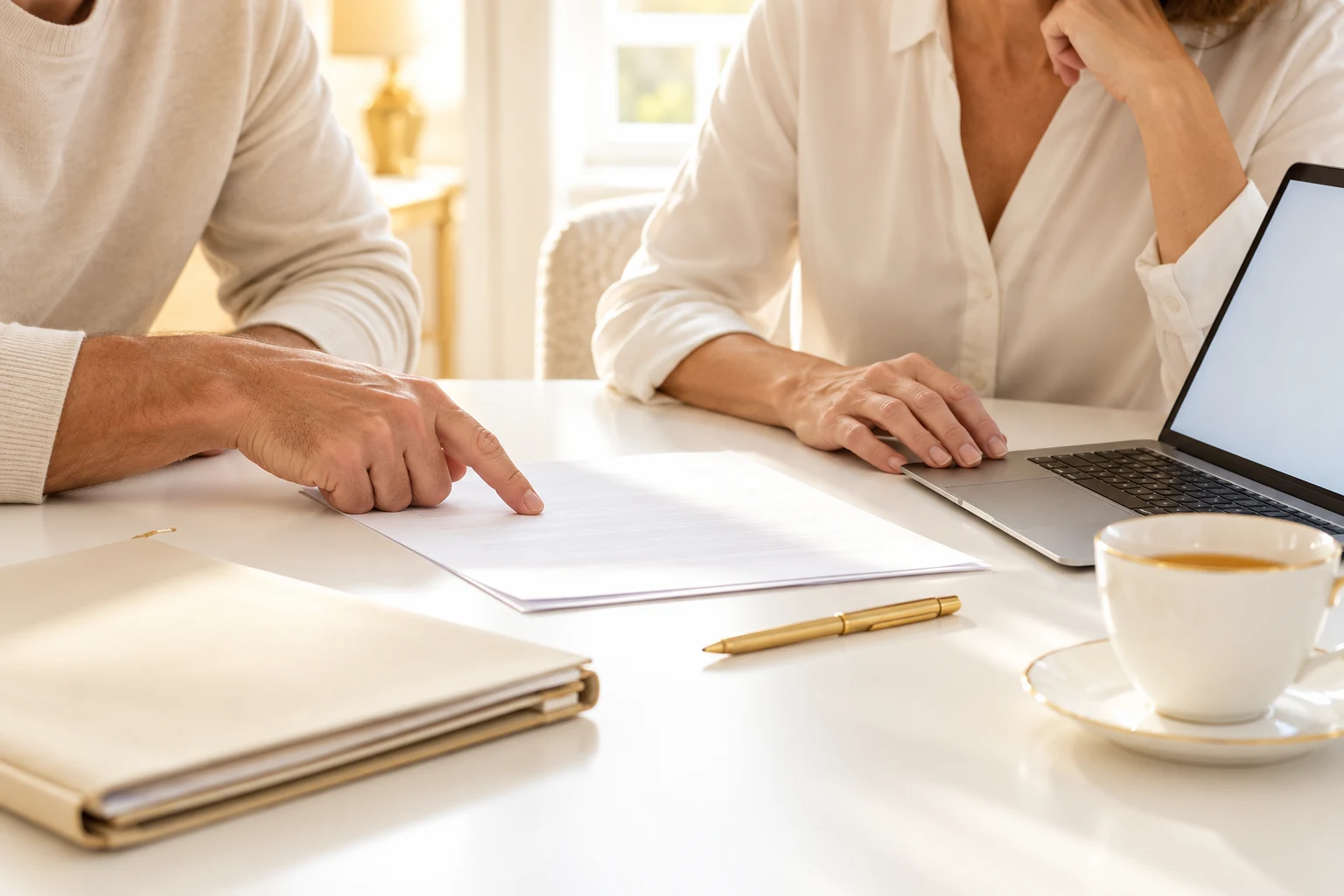Des documents et un ordinateur pour avancer ensemble